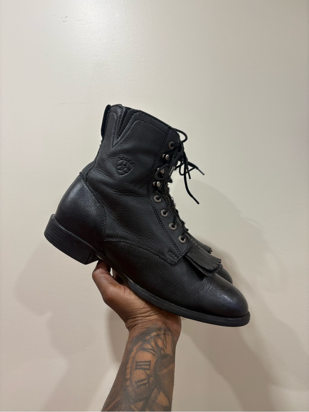 Classic Kiltie Military Boots